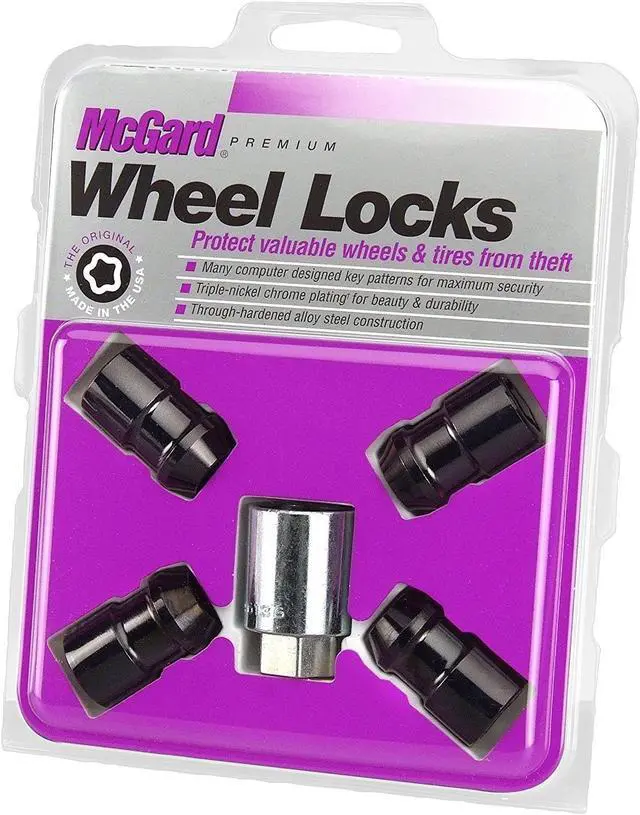 Alt view image 4 of 11 - McGard 24026 Chrome/Black Cone Seat Wheel Lock Set (M12 x 1.5)