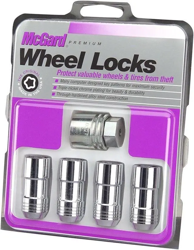 Alt view image 3 of 18 - MCGARD Chrome 14 mm x 2.00 Thread Cone Seat Premium Wheel Lock 4 pc P/N 24205