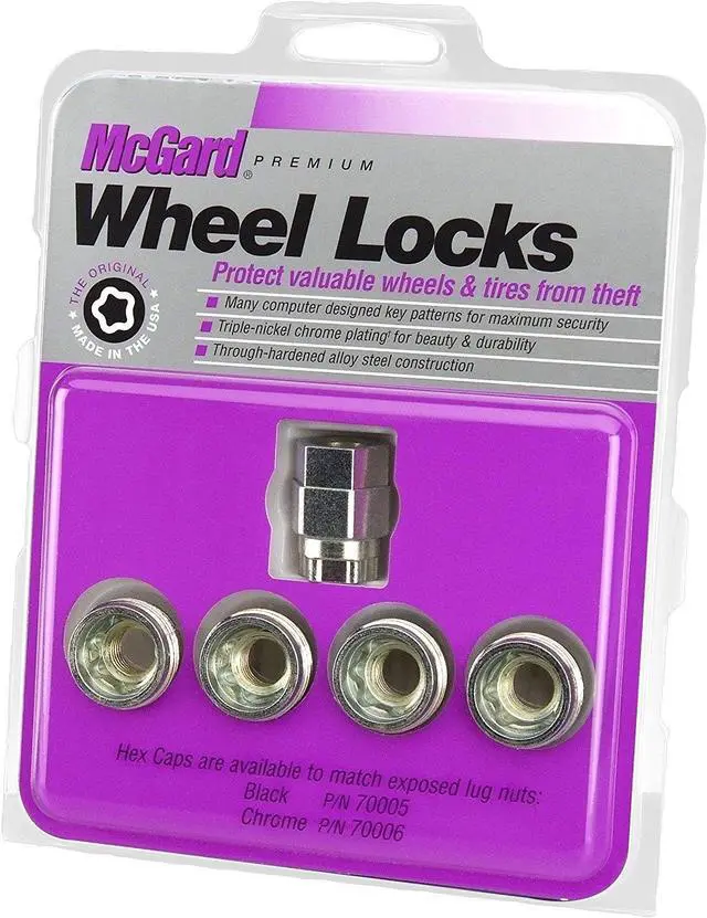 Alt view image 2 of 12 - McGard 24013 Cone Seat- Under Hub Cap Wheel Lock Set (M12 x 1.25)
