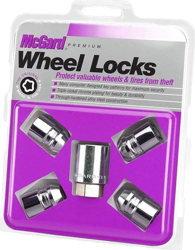 Alt view image 4 of 11 - McGard 24193 Chrome Cone Seat Wheel Lock Set (1/2"-20)