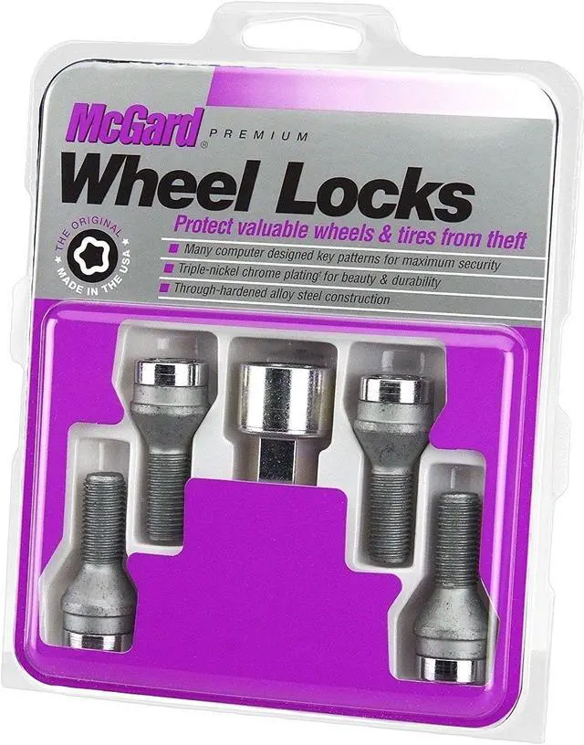 Alt view image 2 of 16 - McGard 27179 Chrome Bolt Style Cone Seat Wheel Lock Set (M12 x 1.5)