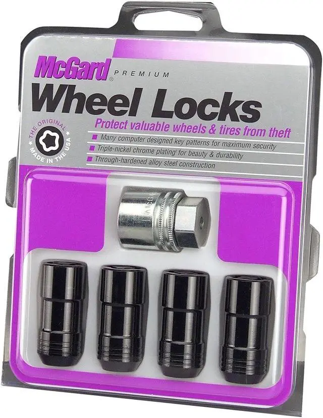 Alt view image 6 of 15 - McGard 24220 Chrome/Black Cone Seat Wheel Lock Set (M14 x 1.5)