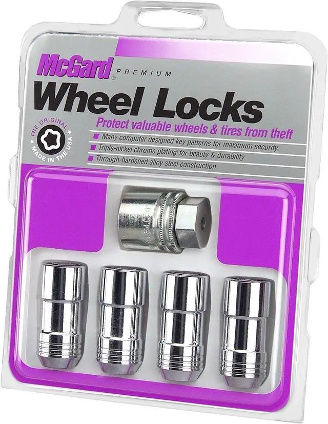 Alt view image 2 of 13 - McGard 24234 Chrome Cone Seat Wheel Lock Set (9/16"-18)