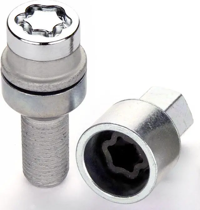 Alt view image 4 of 16 - McGard 28020 Chrome Bolt Style Radius Seat Lock Bolt Set (M14 x 1.5)