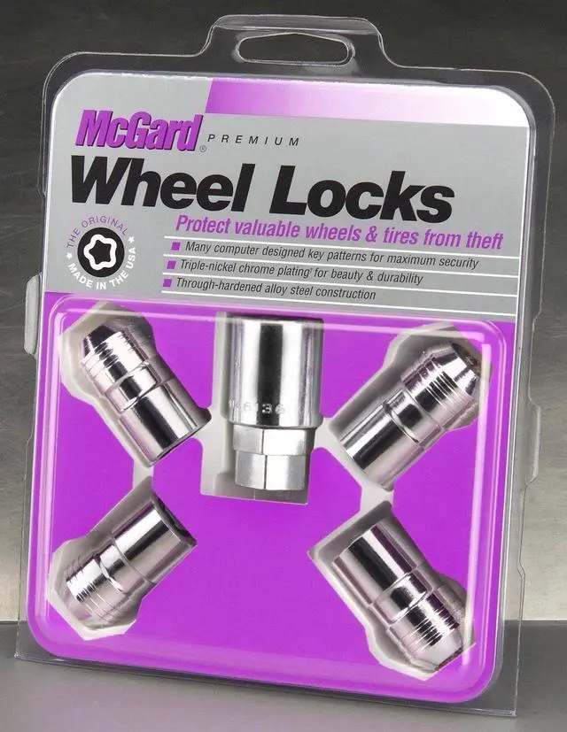 Alt view image 5 of 20 - MCGARD Chrome 14 mm x 1.50 Thread Cone Seat Premium Wheel Lock 4 pc P/N 24215
