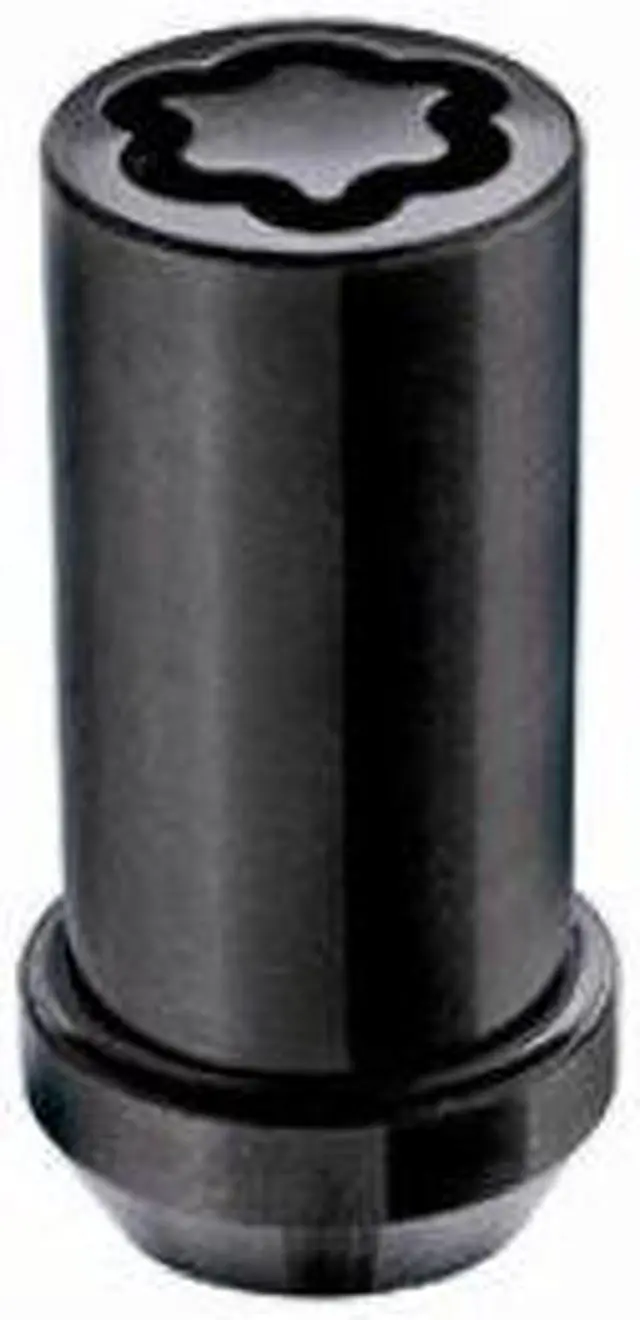 Alt view image 3 of 18 - McGard 25116 Chrome/Black Tuner Style Cone Seat Wheel Lock Set (M14 x 1.5)
