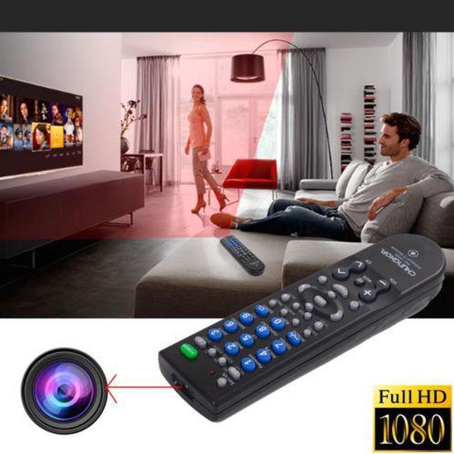 Tv remote best sale hidden camera