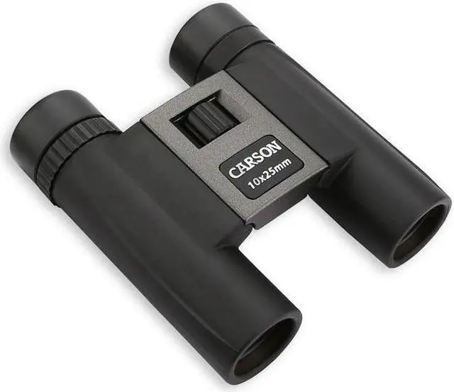 Main image of Carson 10x25mm Compact Binoculars, Silver/Black