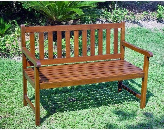 Alt view image 3 of 4 - International Caravan Acacia Wood 49-inch Bench