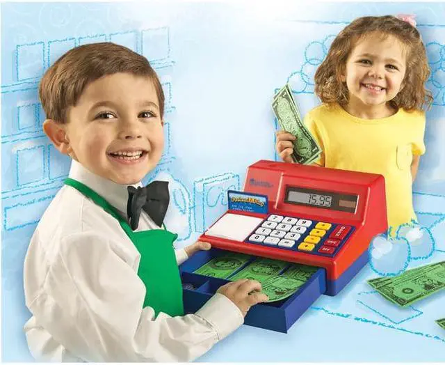 Alt view image 6 of 20 - Learning Resources Pretend & Play Calculator Cash Register