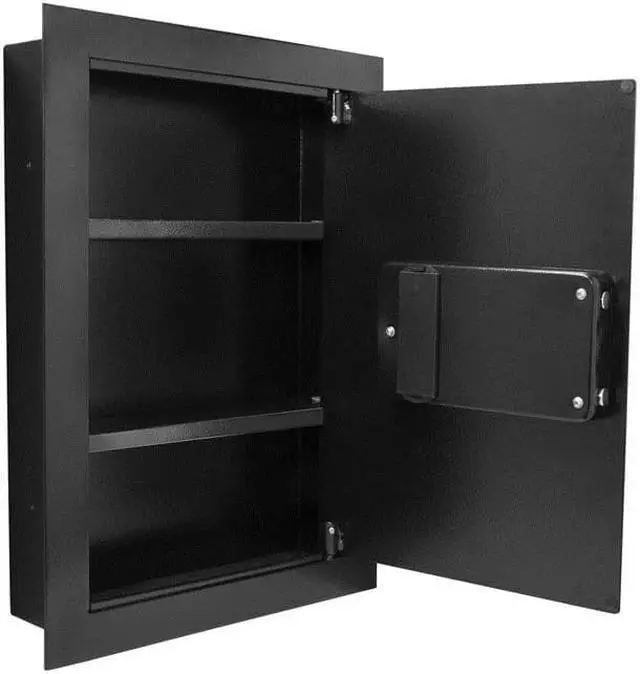 Alt view image 6 of 19 - Barska Black Biometric Wall Safe