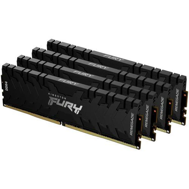 Alt view image 6 of 6 - 128GB Kingston Fury Renegade 3000MHz DDR4 Quad Memory Kit (4 x 32GB)