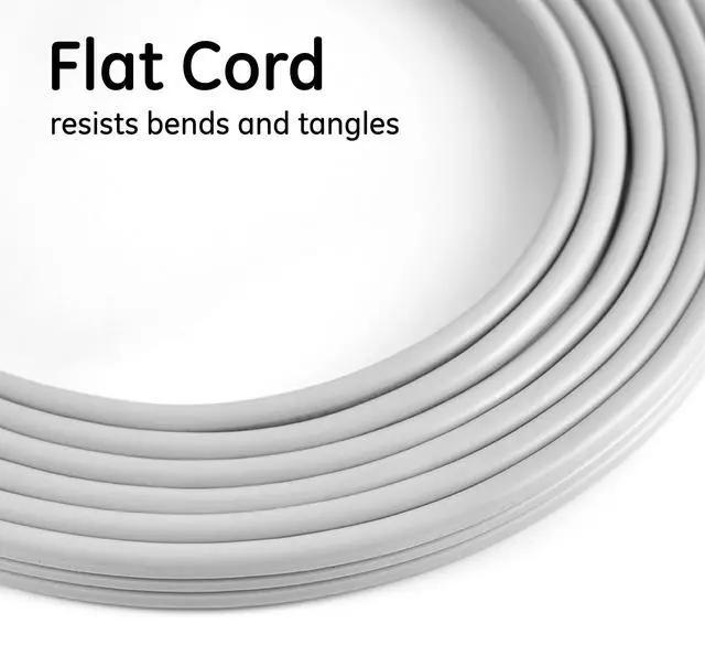 Alt view image 13 of 16 - Three Outlet Power Strip 8 ft Cord Gray 5055243027