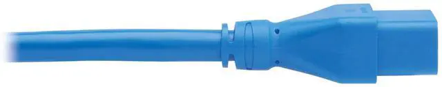 Alt view image 14 of 15 - Eaton Tripp Lite Series Power Extension Cord, C20 to C19 - Heavy-Duty, 20A, 250V, 12 AWG, 6 ft. (1.8 m), Blue - For Server Chassis, Server, Router, Network Device, UPS, PDU, Network Switch - 12 Gauge