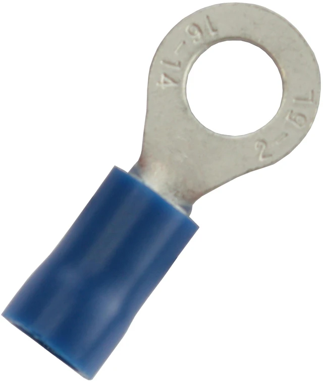 Alt view image 3 of 5 - Ring Terminals #10 14-16 Ga. 100 Pcs; Blue; Xscorpion