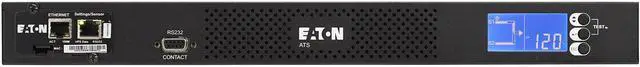 Alt view image 9 of 9 - Eaton ATS Rack PDU 1U 120V 1.92 kW 2 5-20P Input and 10 5-20R Single-Phase - NEMA 5-20P - 10 x NEMA 5-20R - 120 V AC - 1920 W - Network (RJ-45) - 1U - Horizontal - Rack-mountable EATS120