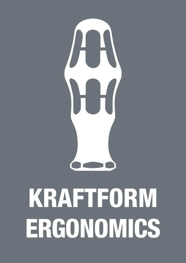Alt view image 5 of 7 - Wera 05032005001 Kraftform Stainless 3334 Stainless Steel Slotted Screwdriver, Lasertip, 6.5mm Head, 6" Blade Length, Black