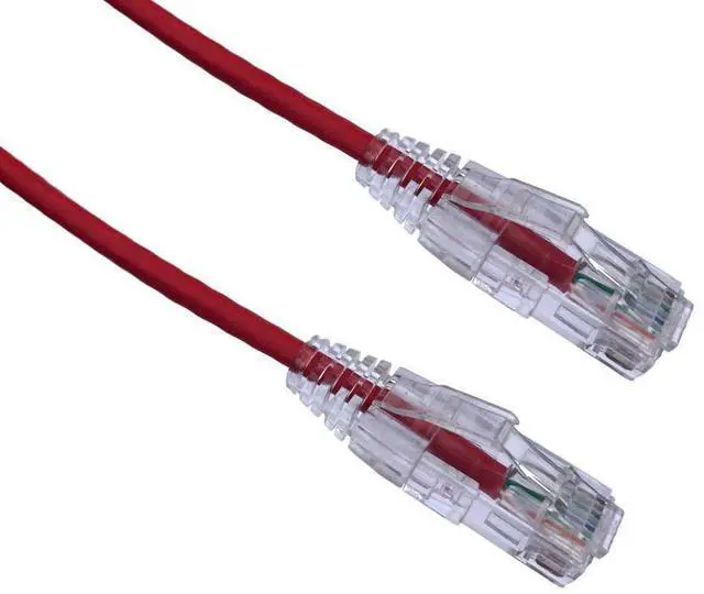 Alt view image 5 of 5 - Axiom C6ABFSB-R10-AX Bendnflex Ultra-Thin - Patch Cable - Rj-45 (M) To Rj-45 (M) - 10 Ft - Foiled Unshielded Twisted Pair (F/Utp) - Cat 6A - Snagless, Stranded - Red