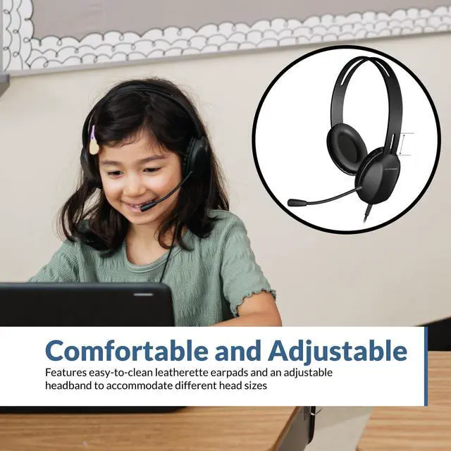 Alt view image 13 of 16 - Cyber Acoustics Ac-4006 Usb Stereo Headset
