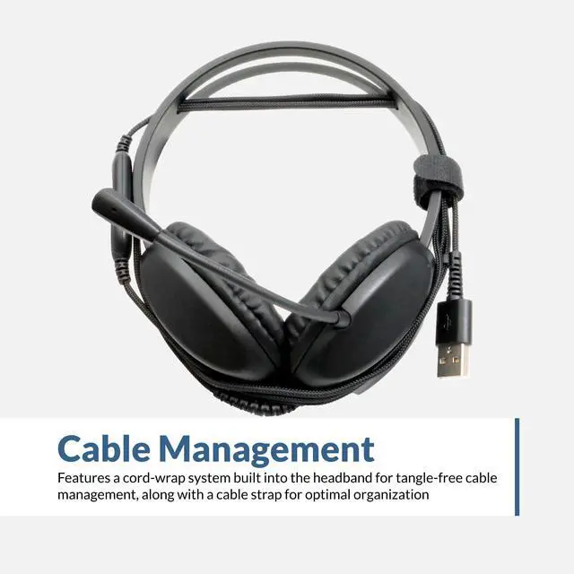 Alt view image 16 of 16 - Cyber Acoustics Ac-4006 Usb Stereo Headset