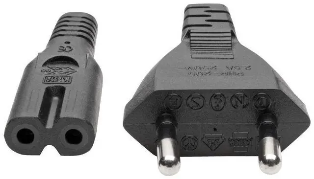 Alt view image 10 of 11 - Tripp Lite by Eaton European Computer Power Cord C7 to Schuko 2.5A 250V 18 AWG 6 ft. 1.83 m Black