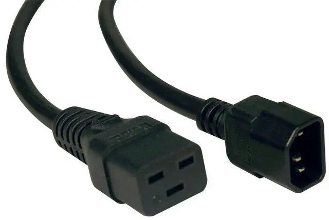 Alt view image 3 of 5 - Tripp Lite Heavy-Duty Power Cord, 15A, 14AWG (IEC-320-C19 to IEC-320-C14) 2-ft.(P047-002)