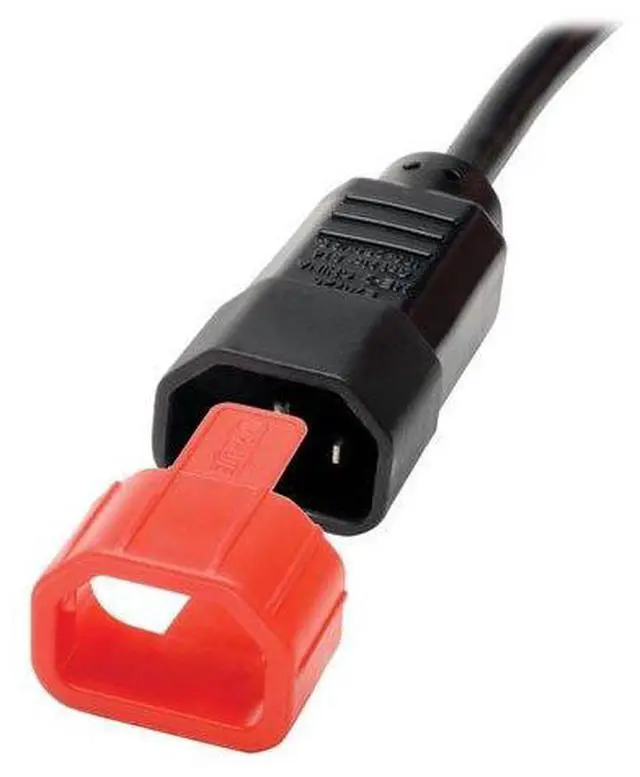 Alt view image 5 of 5 - Tripp Lite PLC13RD PDU Plug Lock Connector C14 Power Cord to C13 Outlet, Red - 100 Pack