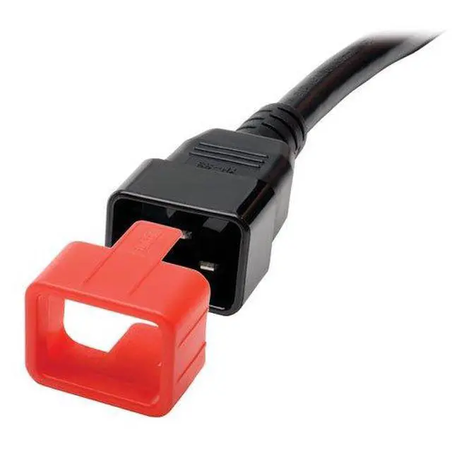 Alt view image 5 of 5 - Tripp Lite PLC19RD PDU Plug Lock Connector C20 Power Cord to C19 Outlet, Red - 100 Pack