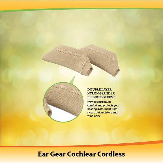 Alt view image 2 of 5 - Ear Gear Cochlear Cordless Protect Implants from Dirt, Sweat, Moisture, Wind Fits Most Cochlear, Advanced Bionics, and Medel Processors