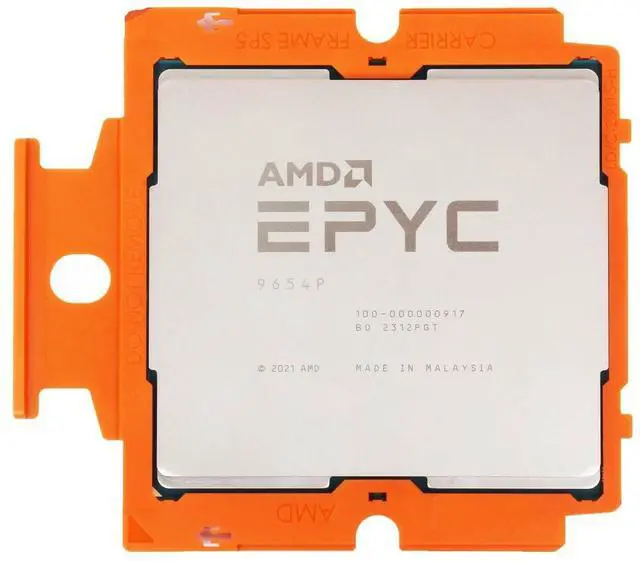 Alt view image 2 of 3 - AMD EPYC 9004 (4th Gen) 9654P Hexanonaconta-core (96 Core) 2.40 GHz Processor - 384 MB L3 Cache - 96 MB L2 Cache - 64-bit Processing - 3.70 GHz Overclocking Speed - 100-000000803