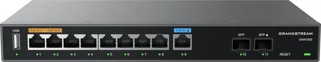 Main image of Grandstream Multi-WAN Gigabit VPN Wired Router, 9 x GigE, 2 x SFP GWN7003 (NEW, late-July)