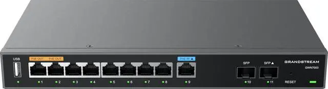 Alt view image 2 of 2 - Grandstream Multi-WAN Gigabit VPN Wired Router, 9 x GigE, 2 x SFP GWN7003 (NEW, late-July)