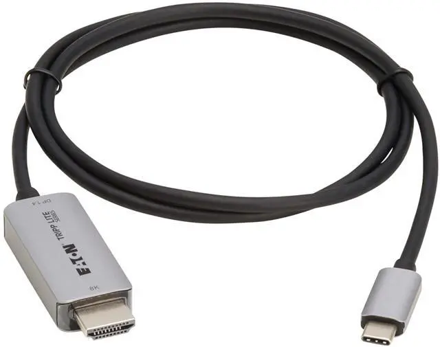 Alt view image 4 of 7 - Eaton Tripp Lite series 8K USB-C to HDMI Adapter Cable, 3-Feet, 8K@60Hz or 4K@144Hz, Plug-and-Play, PC/TV/Laptop/MacBook/Smart Phone, HDR 4:4:4 HDCP 2.3, 3-Year Manufacturer's Warranty (U444-003-H8K6)