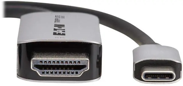 Alt view image 2 of 7 - Eaton Tripp Lite series 8K USB-C to HDMI Adapter Cable, 3-Feet, 8K@60Hz or 4K@144Hz, Plug-and-Play, PC/TV/Laptop/MacBook/Smart Phone, HDR 4:4:4 HDCP 2.3, 3-Year Manufacturer's Warranty (U444-003-H8K6)