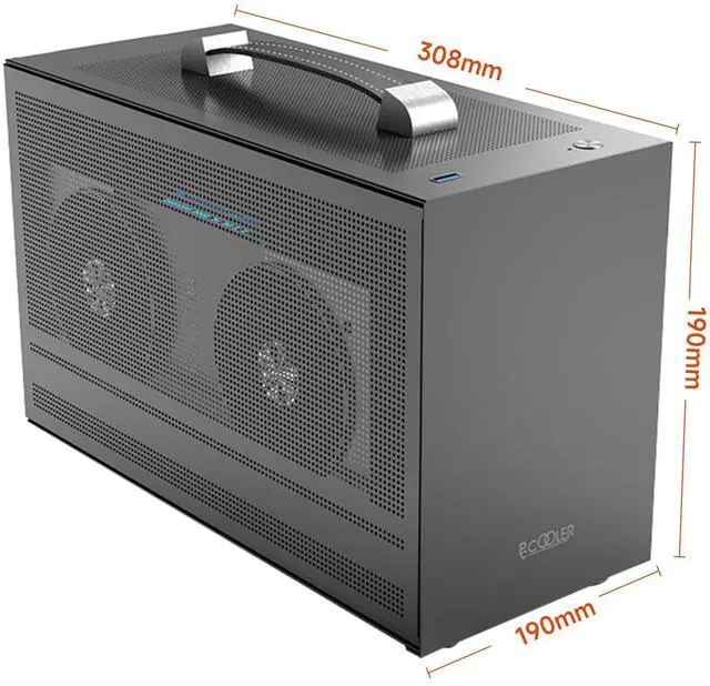 Alt view image 4 of 8 - PcCooler MINI I100G PRO MESH - MT - ITX - no power supply (SFX12V) - USB