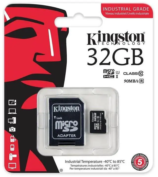 Alt view image 18 of 19 - Kingston Industrial 32 GB Class 10-UHS-I (U3) V30 microSDHC