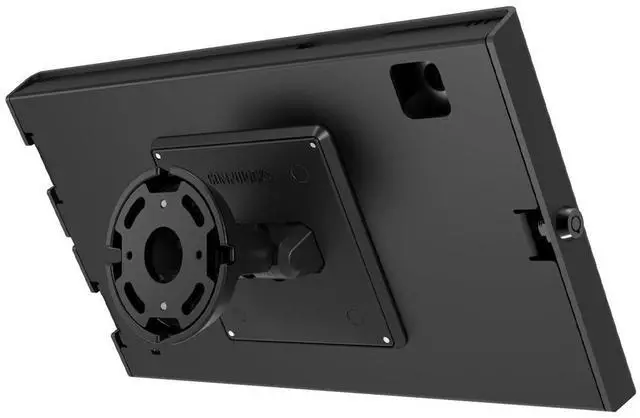Alt view image 2 of 5 - Compulocks Galaxy Tab S9, S9FE, and S10 Apex Enclosure with Bow Tilting Wall Mount, Ideal for Offices, Events, and Receptions - Black