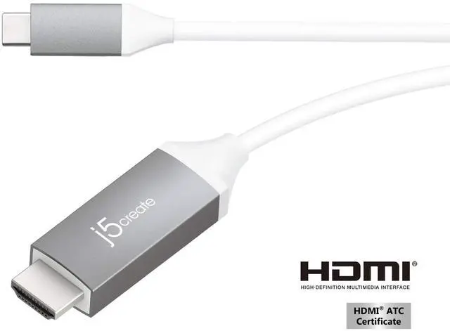 Alt view image 12 of 15 - j5create USB-C to 4K HDMI Cable