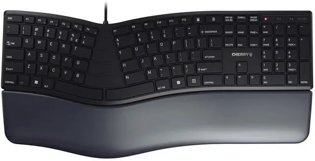 Alt view image 11 of 16 - CHERRY ERGO KC 4500 Keyboard JK4500EU2