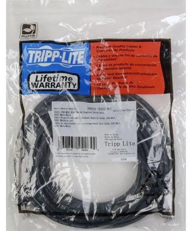 Alt view image 2 of 2 - Eaton Tripp Lite Cat5e 350MHz Snagless Molded Patch Cable (RJ45 M/M) - Black, 6-ft.(N001-006-BK)