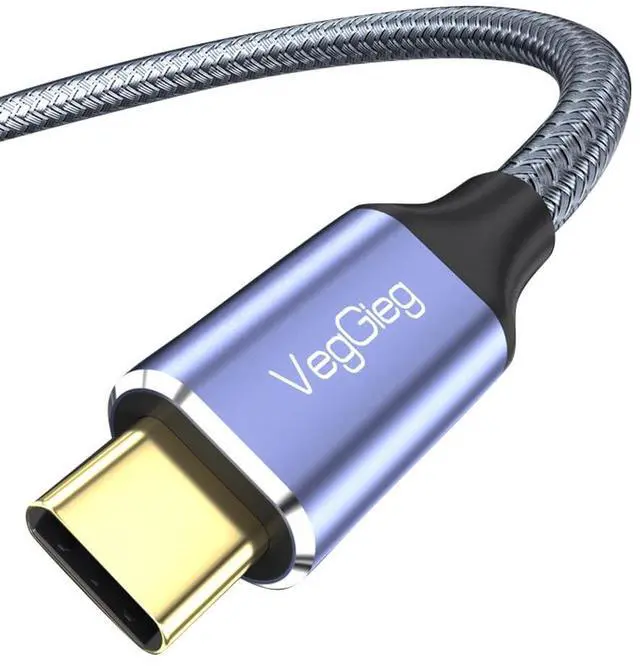 Alt view image 2 of 5 - VegGieg - V-Z625-6.6FT/2M USB C to HDMI Cable 4K - Anti-Interference Gold-Plated Plugs - Thunderbolt 3 & 4 Compatible for iPhone 15 Series/MacBook/iPad Pro/Surface/Dell/HP (V-Z625)