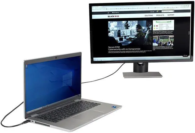 Alt view image 9 of 9 - Black Box USB-C to DisplayPort Adapter Cable, 4K60, HDR, 3ft