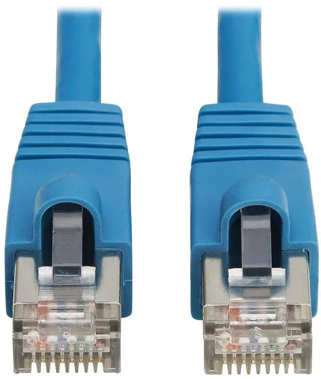 Main image of Tripp Lite Cat8 40G PoE Shielded Ethernet Cable, 6.6 Feet / 2 Meters, Flame-Resistant LSZH Jacket, Power Over Ethernet, Snagless RJ45, SSTP, Male-to-Male, Blue (N272L-F02M-BL)