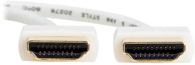 Alt view image 3 of 5 - Tripp Lite Series Slim 4K HDMI Cable with Ethernet, 3 Feet / 0.9 Meters, 4K@60Hz Video, Male-to-Male, White, 3.6MM Outer Diameter Cable, Lifetime Manufacturer's Warranty (P569-003-SLIM-W)