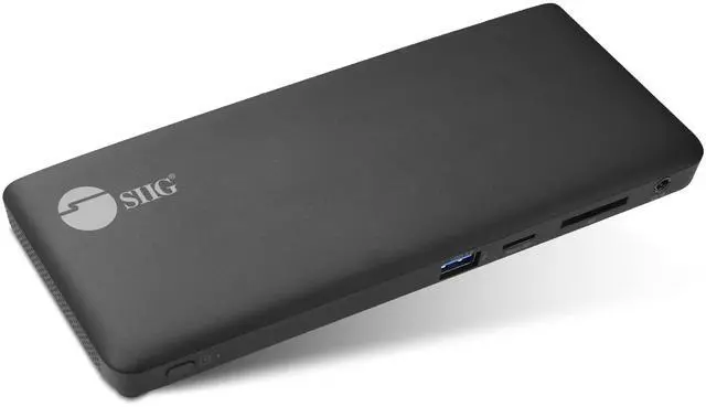 Alt view image 8 of 14 - SIIG USB-C Triple Video MST Docking Station with PD JU-DK0R11-S1 Brown Box