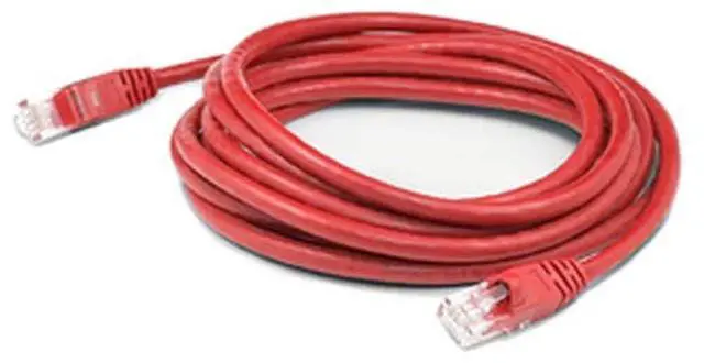 Alt view image 4 of 4 - AddOn 10ft Red CAT 6 Slim PVC Ethernet Cable Snagless Clear-Claw RJ-45 M/M