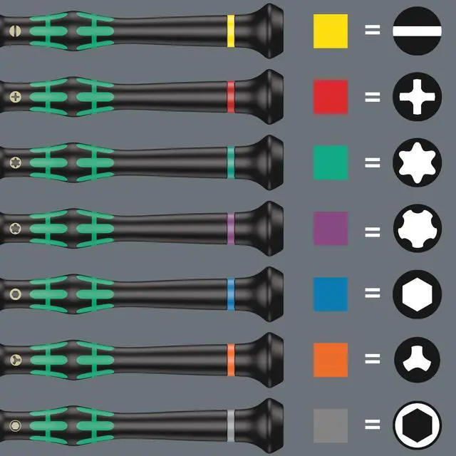 Alt view image 6 of 7 - 05118042001 Kraftform Micro 2067 Torx TX Electronics Precision Screwdriver, TX6 Head, 40mm Blade Length