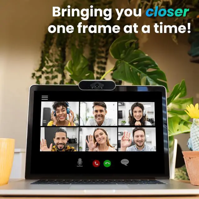 Alt view image 11 of 14 - Centon OTM Basics 360 USB Webcam With Microphone 2MP HD Stand Mount