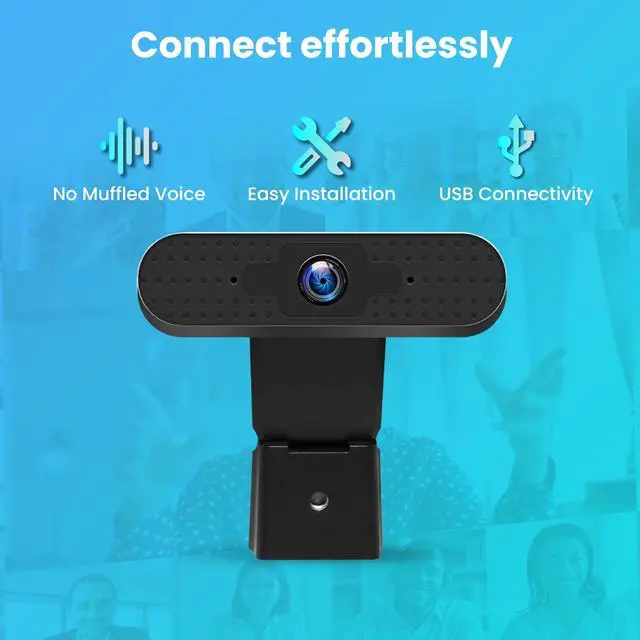 Alt view image 13 of 14 - Centon OTM Basics 360 USB Webcam With Microphone 2MP HD Stand Mount