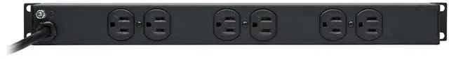 Alt view image 4 of 9 - Tripp Lite 12 Outlet Rackmount Network-Grade PDU Power Strip, Front & Rear Facing, 15A, 15ft Cord with 5-15P Plug (RS-1215)